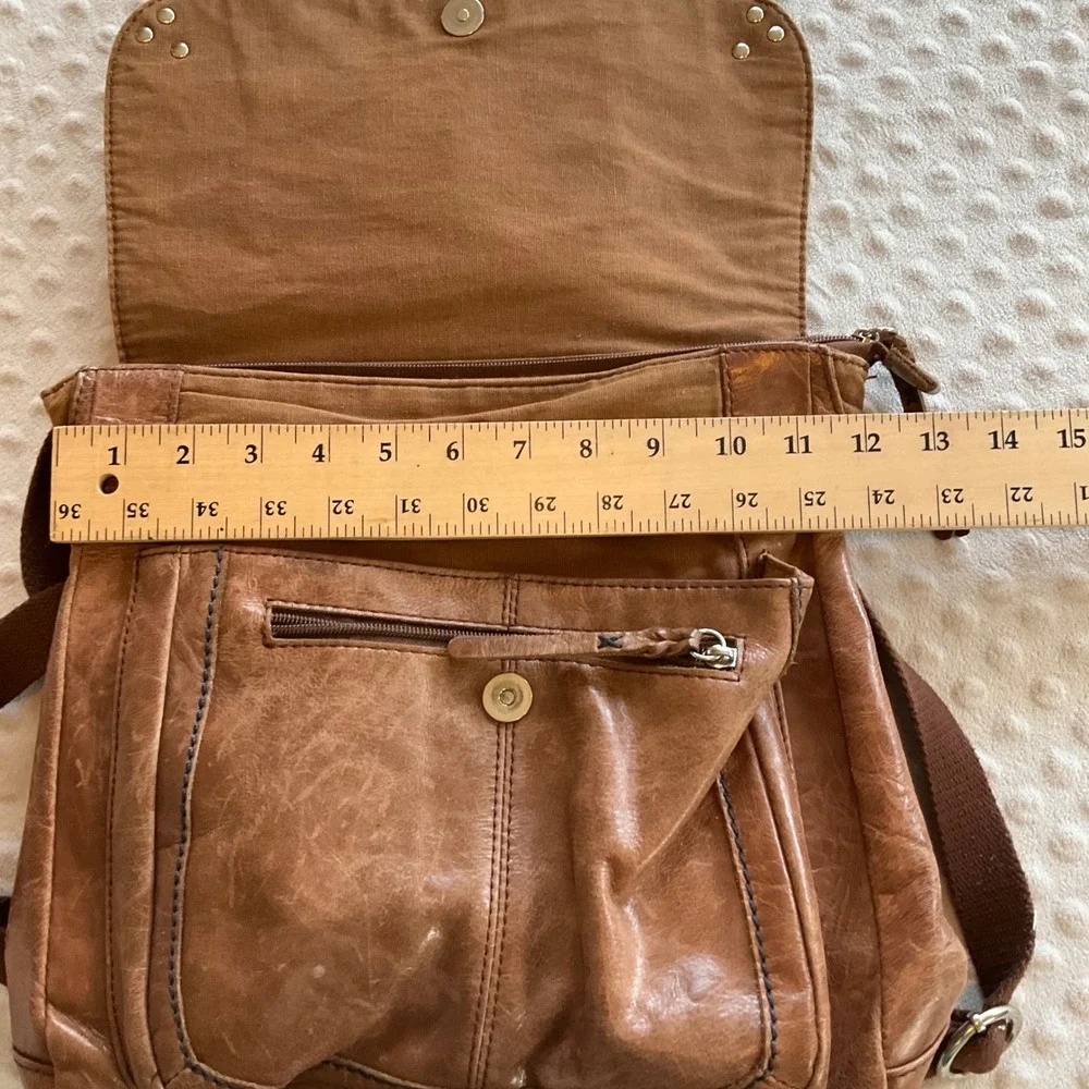 The Sak Crossbody Bag‎ Womens Medium Brown Leather Convertible Backpack